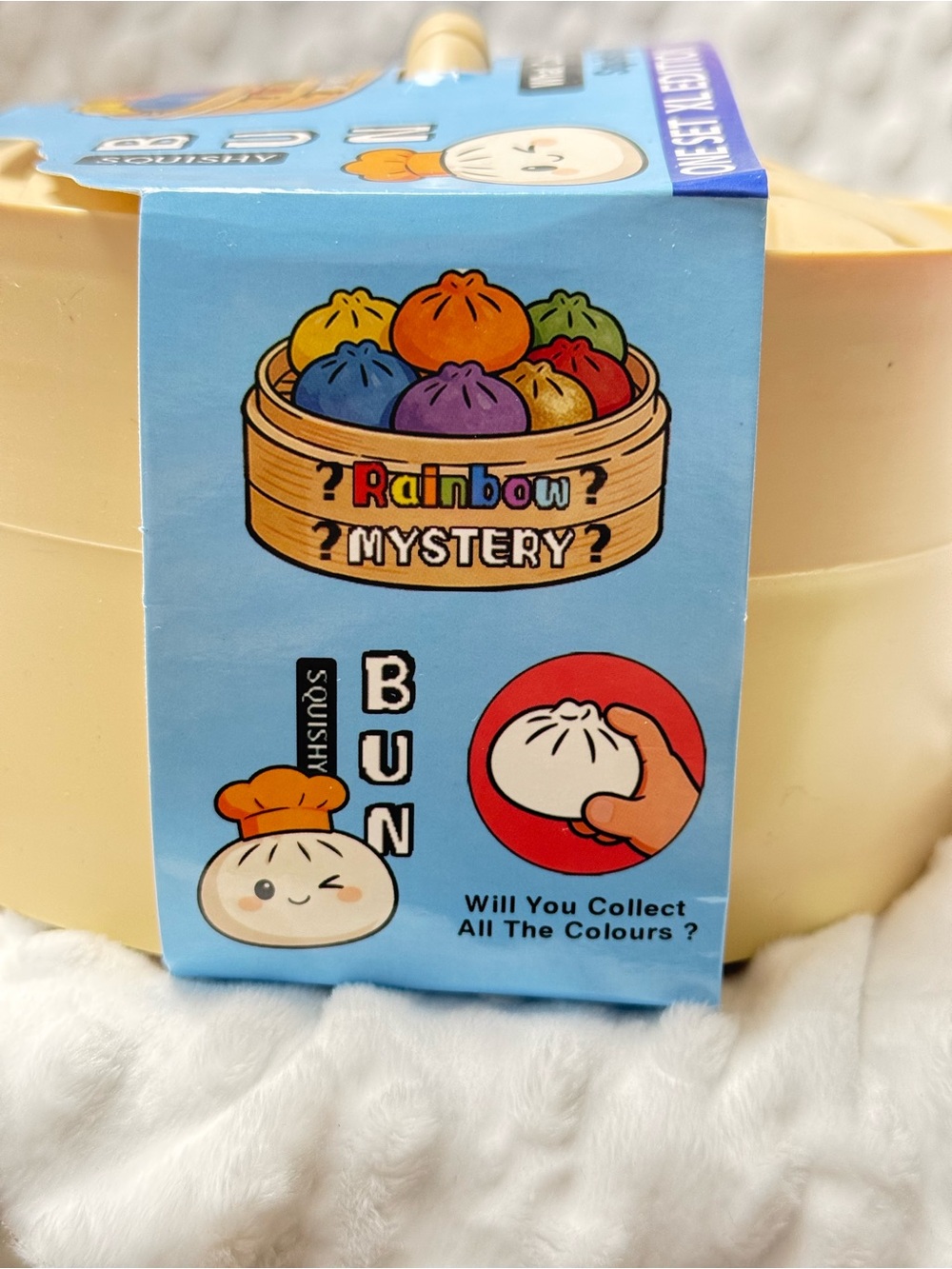 Rainbow Mystery XL Edition Squishy Dumpling Bun Fidget Sensory Tik Tok Toy - Picture 2 of 3